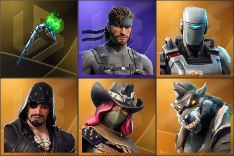 Merry Mint Axe, Solid Snake, A.I.M., Blackheart, Calamity, Dire