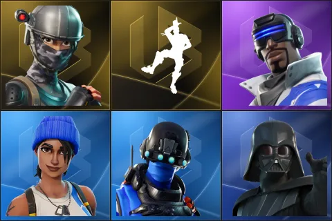 Elite Agent, Take The L, Blue Striker, Blue Team Leader, Carbon Commando, Darth Vader