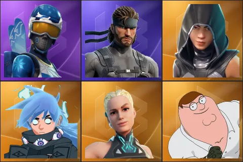 Mogul Master, Solid Snake, Fate, Nezumi, Paradigm (Reality-659), Peter Griffin