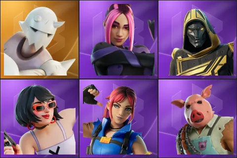 Snap, Adira, Blitz Knight, Evie, Explorer Emilie, Pig the Butcher