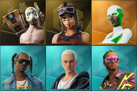 Psycho Bandit, Renegade Raider, Backlash, Snoop Dogg, Slim Shady, Lewis Hamilton