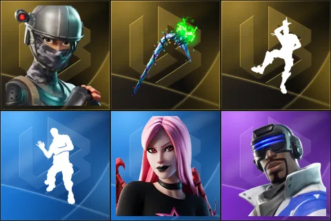 Elite Agent, Merry Mint Axe, Take The L, Laugh It Up, Haze, Blue Striker