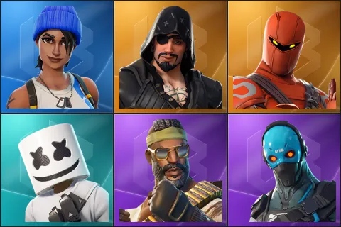 Blue Team Leader, Blackheart, Hybrid, Marshmello, Bandolier, Cobalt