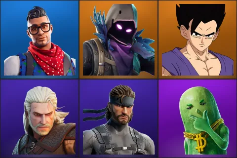 Prodigy, Raven, Son Gohan, Geralt of Rivia, Solid Snake, Big Dill