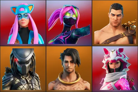 Alli, Galaxia, Menace, Predator, Raz, Vi