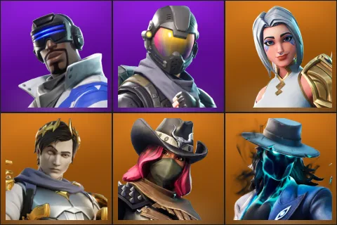 Blue Striker, Rogue Agent, Ark, Ascendant Midas, Calamity, Deadeye