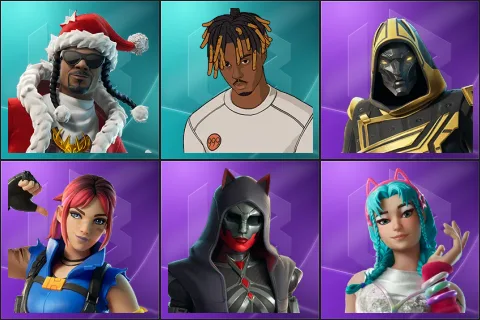 Santa Dogg, Slayer Juice WRLD, Blitz Knight, Explorer Emilie, Felina, Katalina