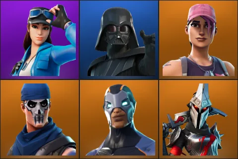 Cloud Striker, Darth Vader, Rose Team Leader, Warpaint, Carbide, Eternal Knight