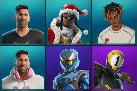 Lionel Messi, Santa Dogg, Slayer Juice WRLD, Streetwear Spark Messi, UNSC Spartan, 1-Ball