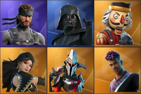 Solid Snake, Darth Vader, Crackshot, Era, Eternal Knight, Fade