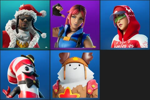 Santa Dogg, Explorer Emilie, Arctic Adeline, Mr. Dappermint, Sled Ready Guff
