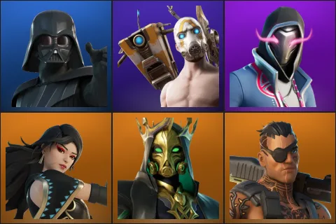 Darth Vader, Psycho Bandit, Xander, Era, Hades, Joey