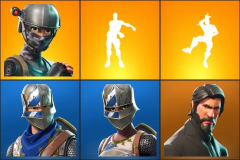 Elite Agent, Floss, Take The L, Blue Squire, Royale Knight, The Reaper