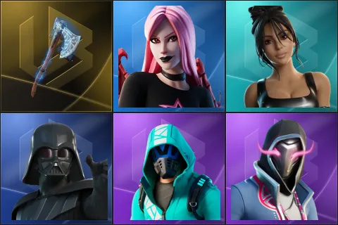 Leviathan Axe, Haze, Iconic Kim Kardashian, Darth Vader, Surf Strider, Xander