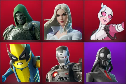 Doom, Emma Frost, Gwenpool, Peelverine, War Machine, Chaos Director