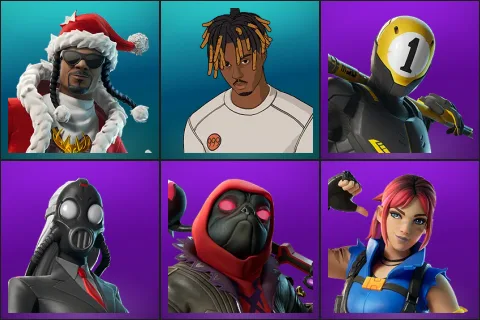 Santa Dogg, Slayer Juice WRLD, 1-Ball, Chaos Director, Dark Doggo, Explorer Emilie