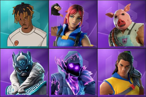 Slayer Juice WRLD, Explorer Emilie, Pig the Butcher, Snowfoot, Storm-Wild Raven, Trailblazer Tai