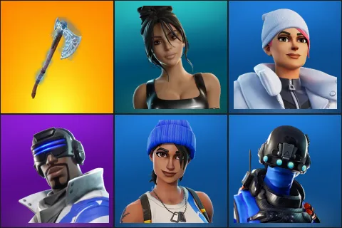 Leviathan Axe, Iconic Kim Kardashian, Blizzard Bomber, Blue Striker, Blue Team Leader, Carbon Commando