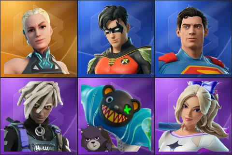 Paradigm (Reality-659), Robin, Superman, Bytes, Grriz, Haylee Skye