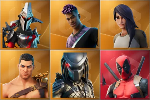 Eternal Knight, Fade, Gear Specialist Maya, Menace, Predator, Deadpool