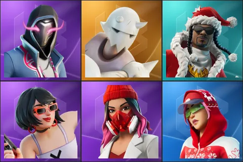 Xander, Snap, Santa Dogg, Evie, Yulejacket, Arctic Adeline