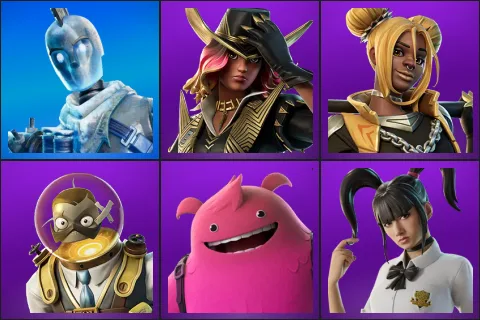 Glacial Dummy, Gunslinger Calamity, Lustrous Luxe, The Goldfish, Yeddy, Yuki Yubari