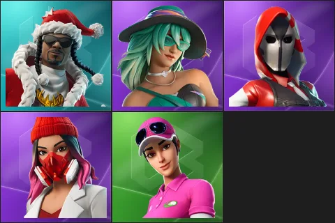 Santa Dogg, Champion Aphrodite, The Ace, Yulejacket, Birdie