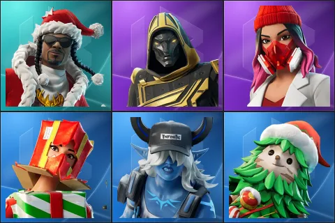 Santa Dogg, Blitz Knight, Yulejacket, Holiday Boxy, Underworld Desdemona, Winterfest Bushranger