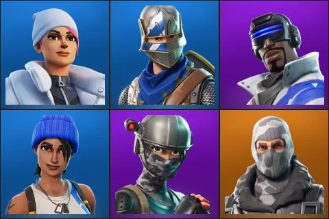 Blizzard Bomber, Blue Squire, Blue Striker, Blue Team Leader, Elite Agent, Havoc
