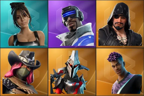 Iconic Kim Kardashian, Blue Striker, Blackheart, Calamity, Eternal Knight, Fade