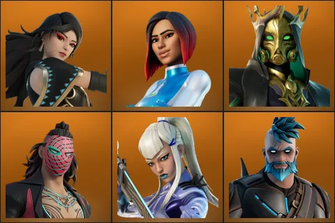 Era, Firebrand, Hades, Kado Thorne, Mizuki, Omegarok