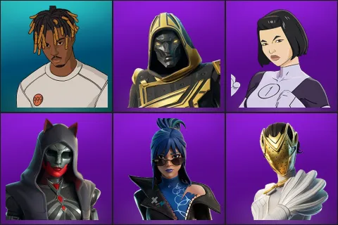 Slayer Juice WRLD, Blitz Knight, Dupli-Kate, Felina, Hope, Nisha