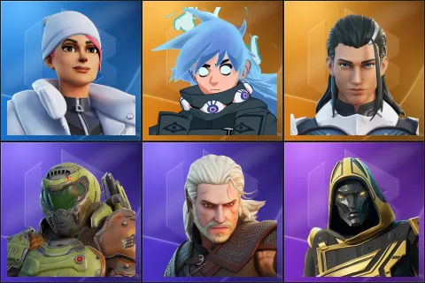 Blizzard Bomber, Nezumi, The Ageless, Doom Slayer, Geralt of Rivia, Blitz Knight
