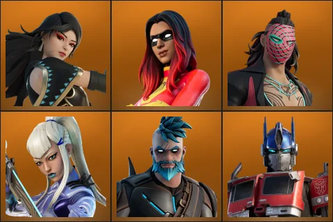 Era, Joltara, Kado Thorne, Mizuki, Omegarok, Optimus Prime