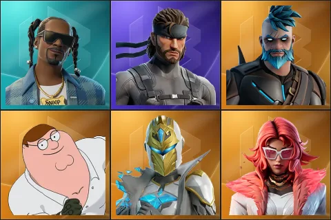 Snoop Dogg, Solid Snake, Omegarok, Peter Griffin, Spectra Knight, Valeria