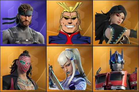 Solid Snake, All Might, Era, Kado Thorne, Mizuki, Optimus Prime