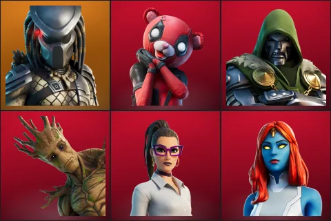 Predator, Cuddlepool, Doctor Doom, Groot, Jennifer Walters, Mystique
