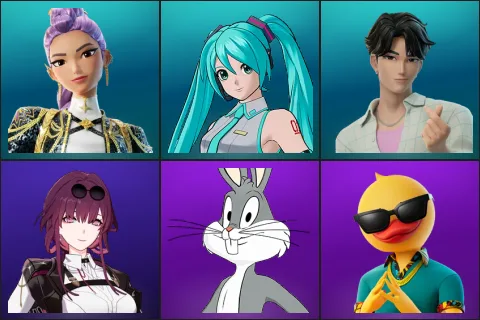 Golden Rumi, Hatsune Miku, Jinu, Stellaron Hunter Kafka, Bugs Bunny, Cluster