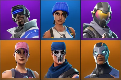 Blue Striker, Blue Team Leader, Rogue Agent, Rose Team Leader, Warpaint, Carbide