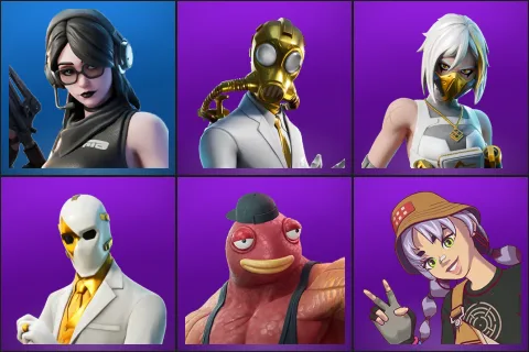 Jawbreaker, Chaos Double Agent, Double Agent Hush, Double Agent Wildcard, Fish Thicc, Mae