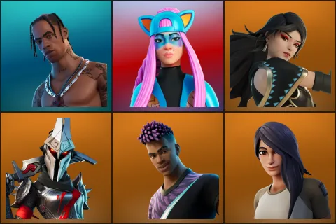 Travis Scott, Alli, Era, Eternal Knight, Fade, Gear Specialist Maya