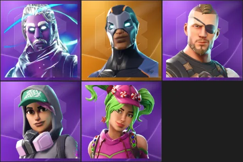 Galaxy, Carbide, Battlehawk, Teknique, Zoey