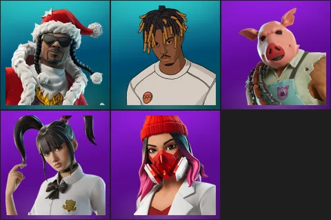 Santa Dogg, Slayer Juice WRLD, Pig the Butcher, Yuki Yubari, Yulejacket