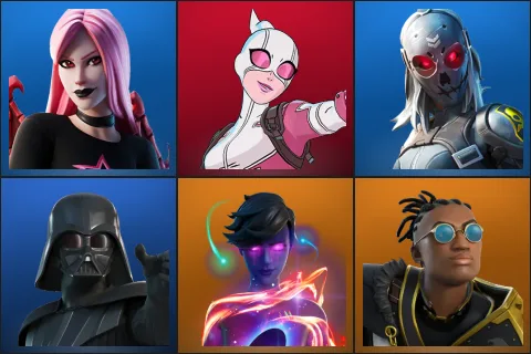 Haze, Gwenpool, Zadie, Darth Vader, Galaxy Grappler, Malik