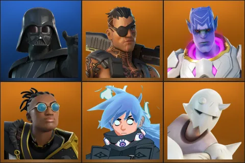 Darth Vader, Joey, Kymera, Malik, Nezumi, Snap