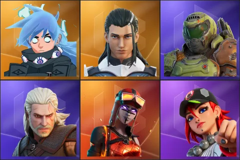 Nezumi, The Ageless, Doom Slayer, Geralt of Rivia, Blaze, Dusty