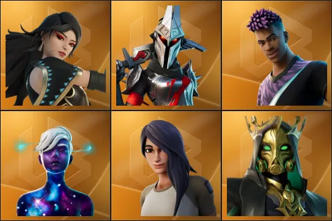 Era, Eternal Knight, Fade, Galaxy Scout, Gear Specialist Maya, Hades