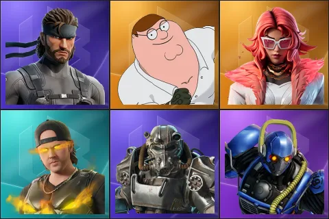 Solid Snake, Peter Griffin, Valeria, Puppet Master Lars, T-60 Power Armor, BattleBus