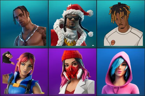 Travis Scott, Santa Dogg, Slayer Juice WRLD, Explorer Emilie, Yulejacket, Iris