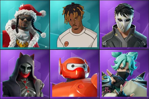 Santa Dogg, Slayer Juice WRLD, Daigo, Felina, Hero Baymax, Jade